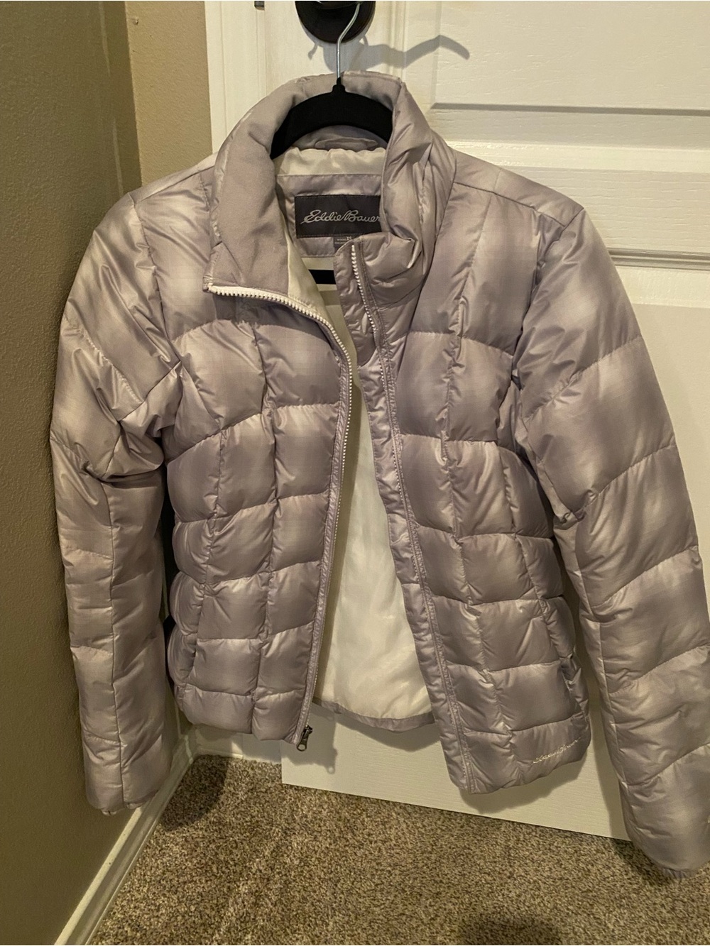 Eddie Bauer Women's gray Down Puffer Jacket XS